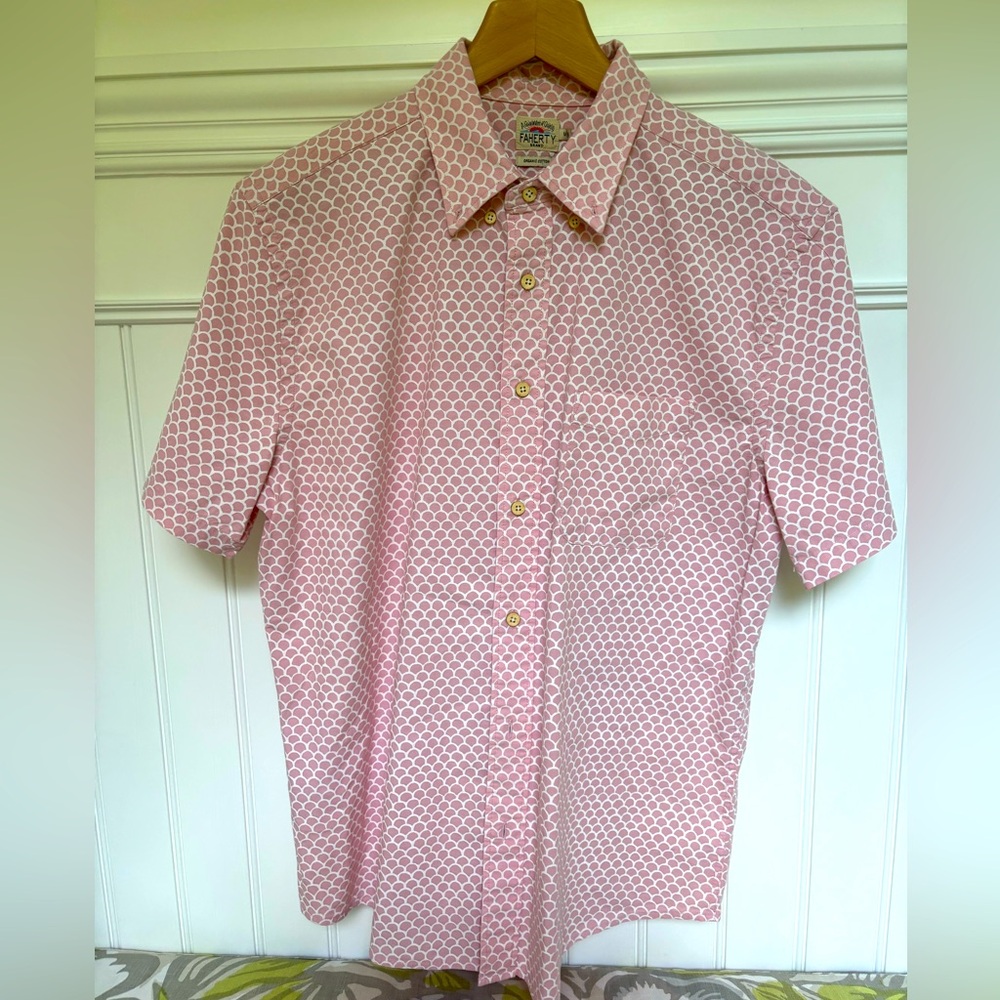 Faherty short sleeve shirt sz M